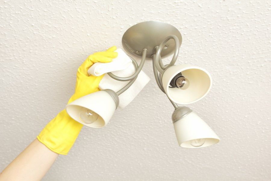 clean the ceiling
